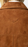 Zadig & Voltaire LESSA CROPPED SUEDE JACKET at Romi Boutique