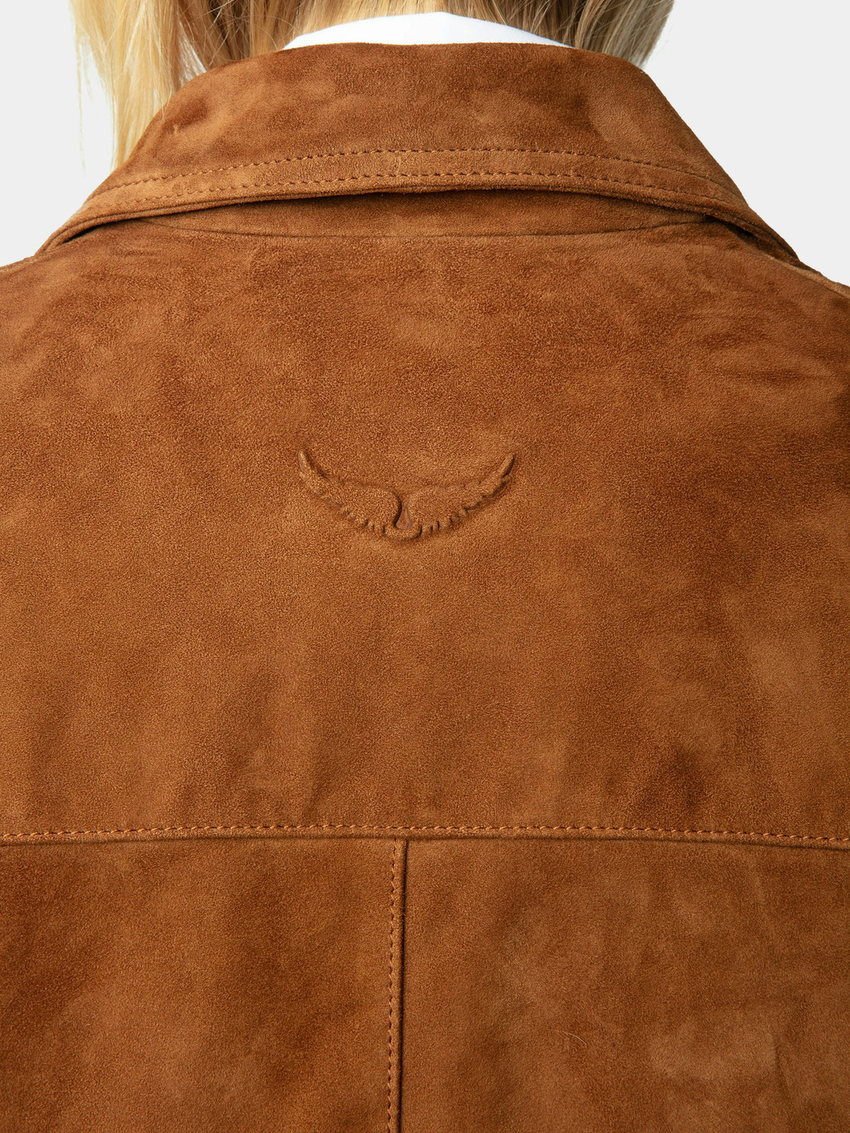Zadig & Voltaire LESSA CROPPED SUEDE JACKET at Romi Boutique