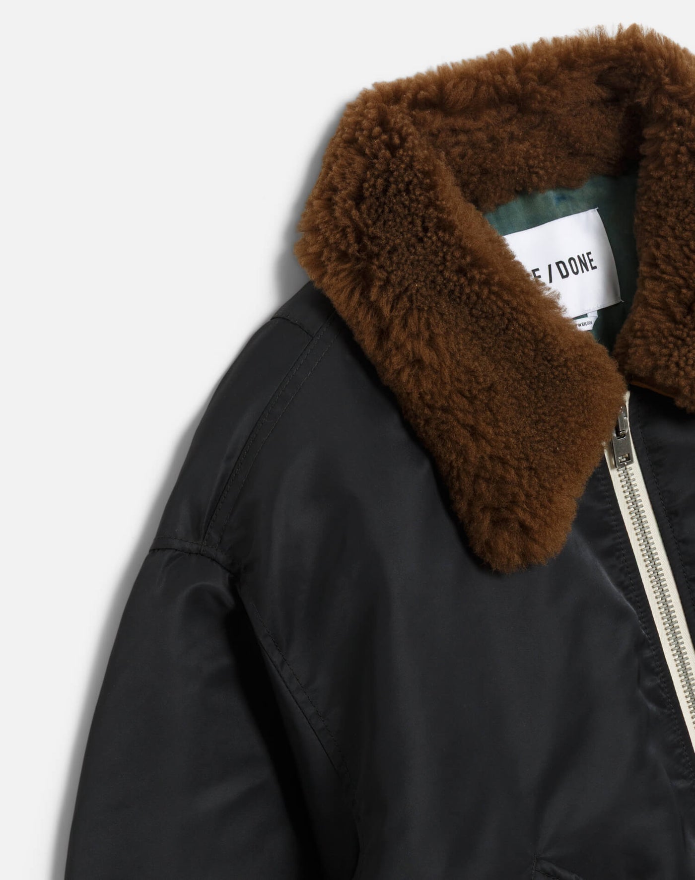 SHRUNKEN BOMBER IN BLACK - Romi Boutique