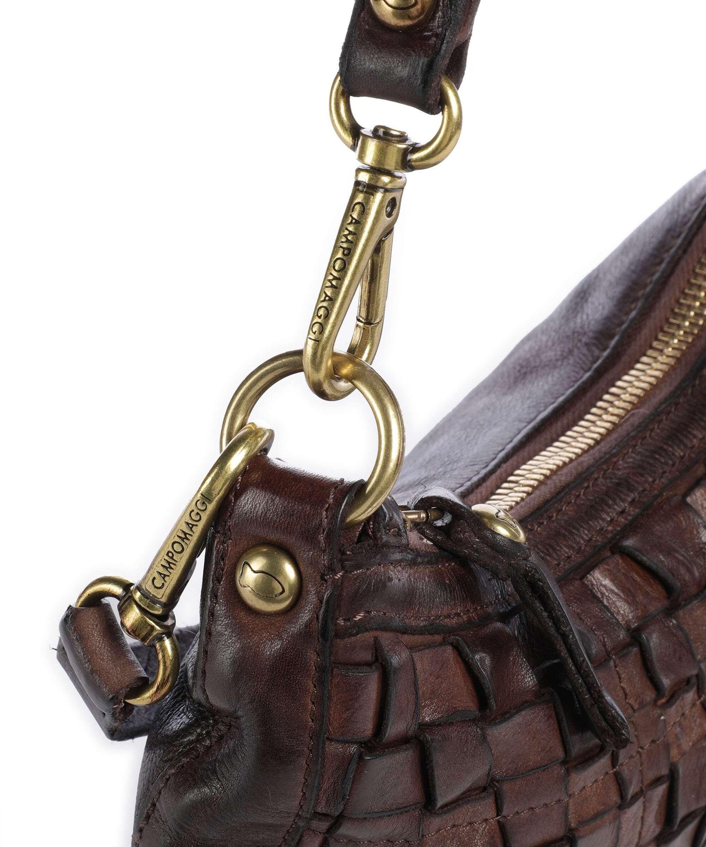MARZIA SHOULDER BAG IN DARK BROWN - Romi Boutique