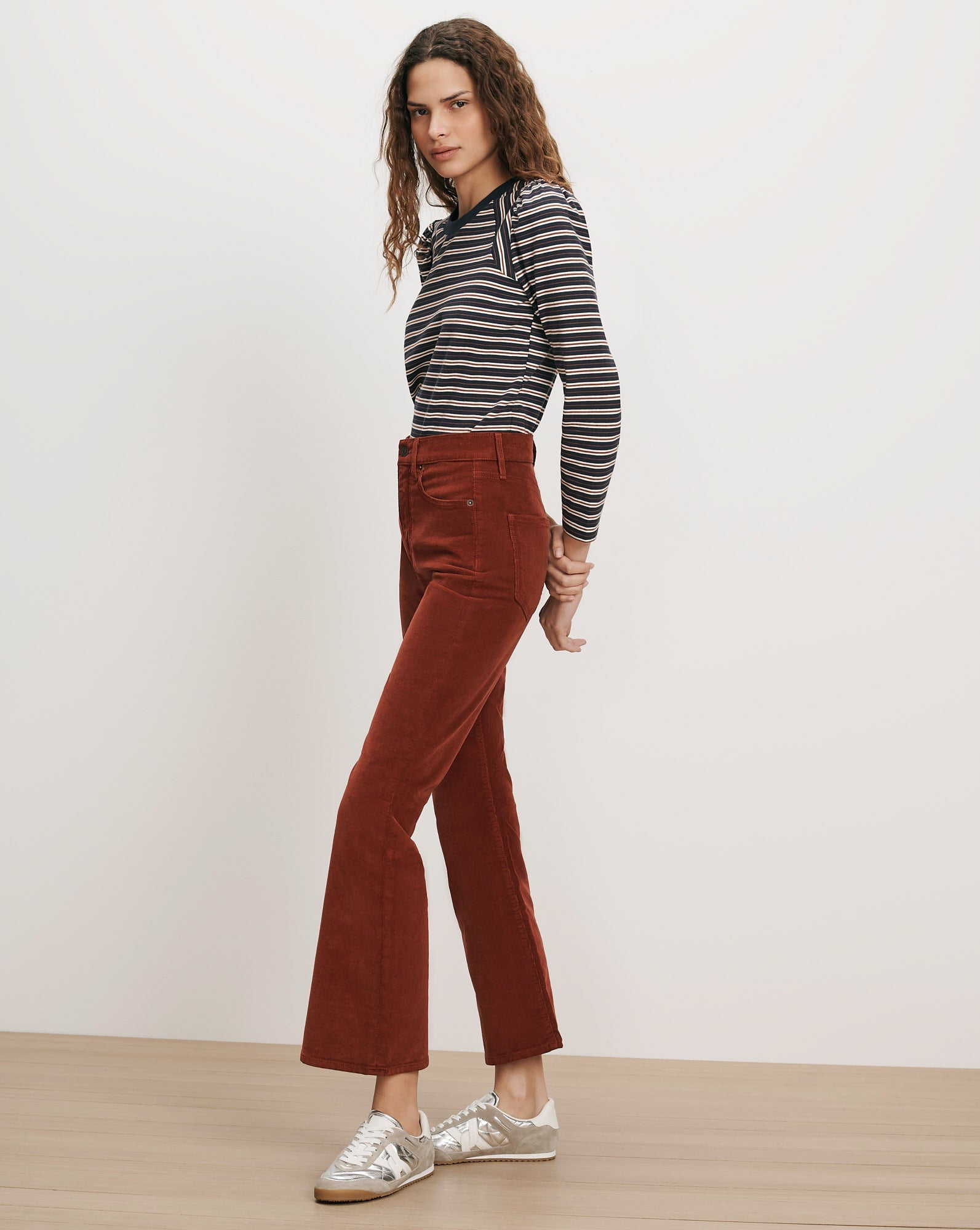 Carson Corduroy Kick-Flare Pant