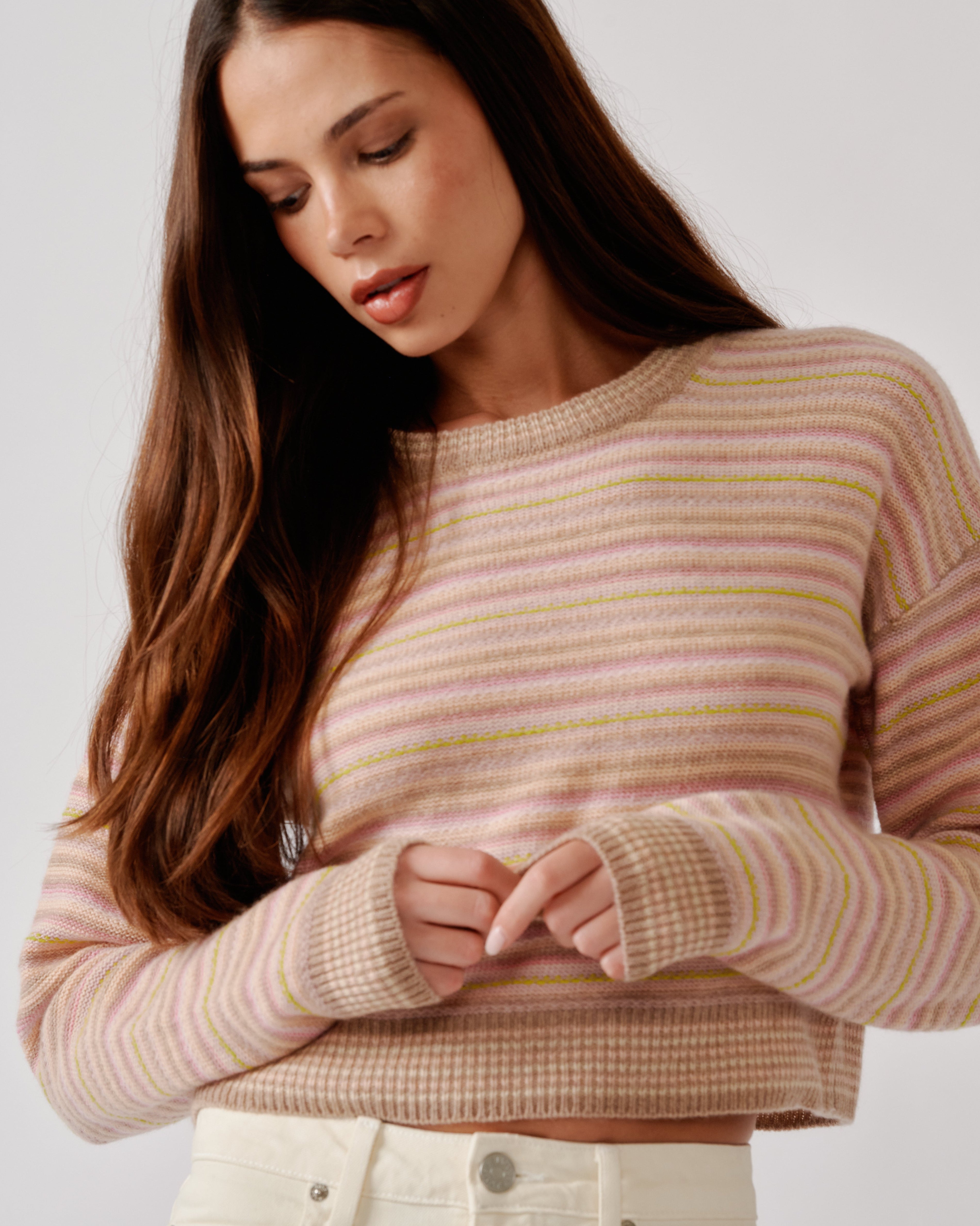 Stevie Shrunken Crewneck Pullover