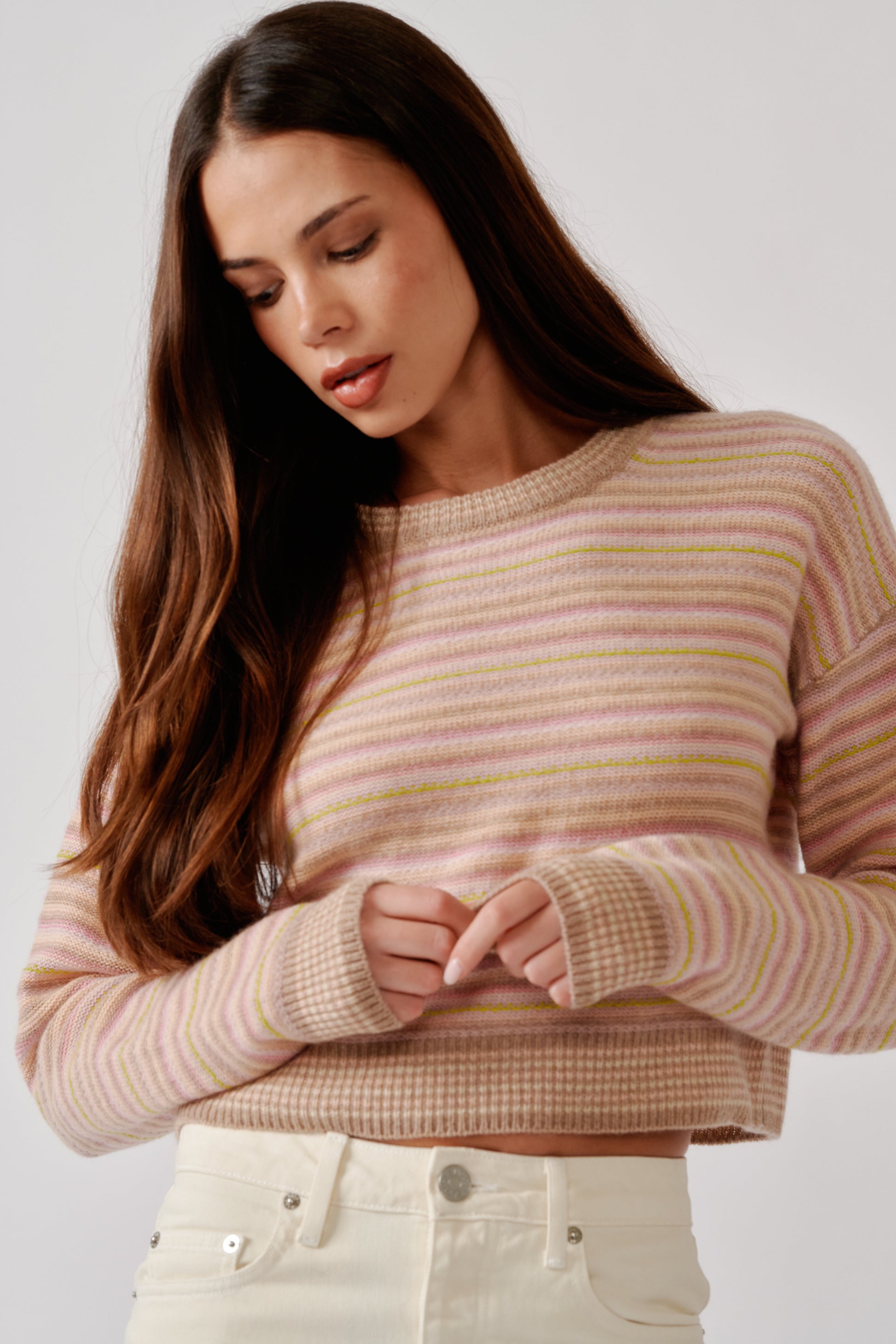 Stevie Shrunken Crewneck Pullover