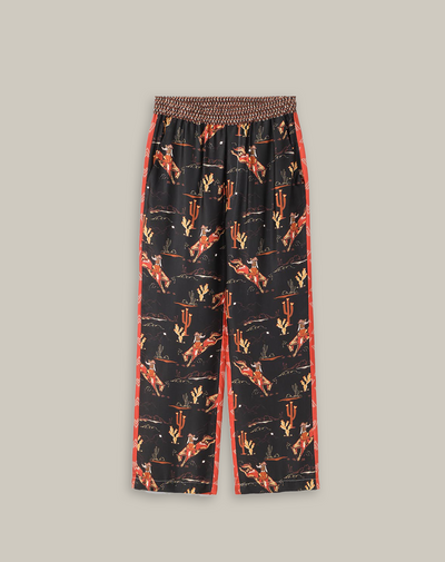 BAILEY STRAIGHT LEG PRINTED PANT IN RODEO - Romi Boutique