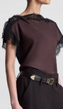 A.L.C LUNA SATIN TOP at Romi Boutique