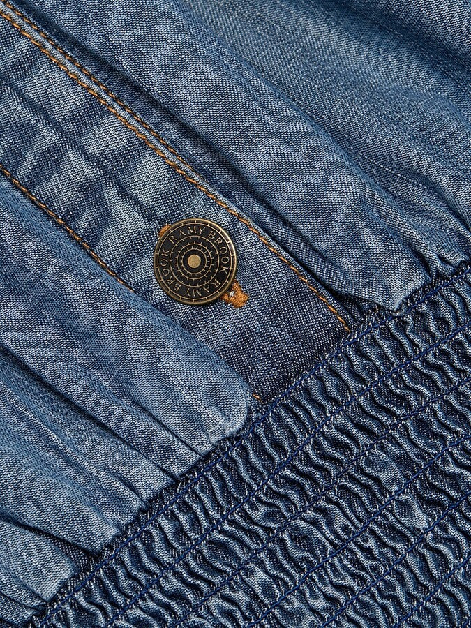 NORMAN DRESS IN CHAMBRAY - Romi Boutique