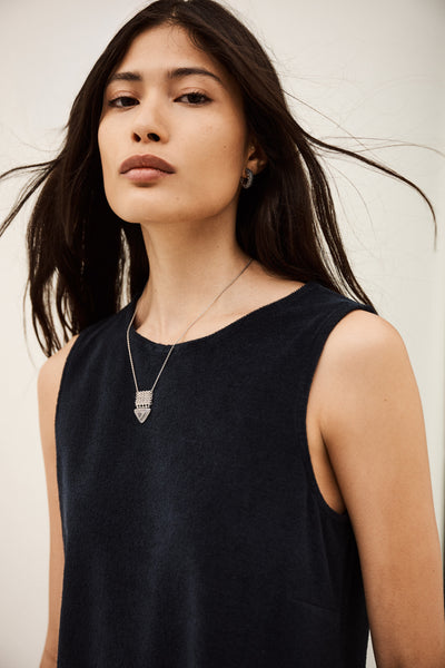 FAWN DRESS IN NAVY - Romi Boutique