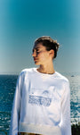 CATHERINE GEE Embroidered Sweatshirt "This is a Lifestyle" at Romi Boutique