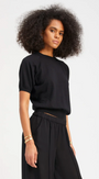 SPRWMN Short Sleeve Raglan Cashmere Sweater at Romi Boutique