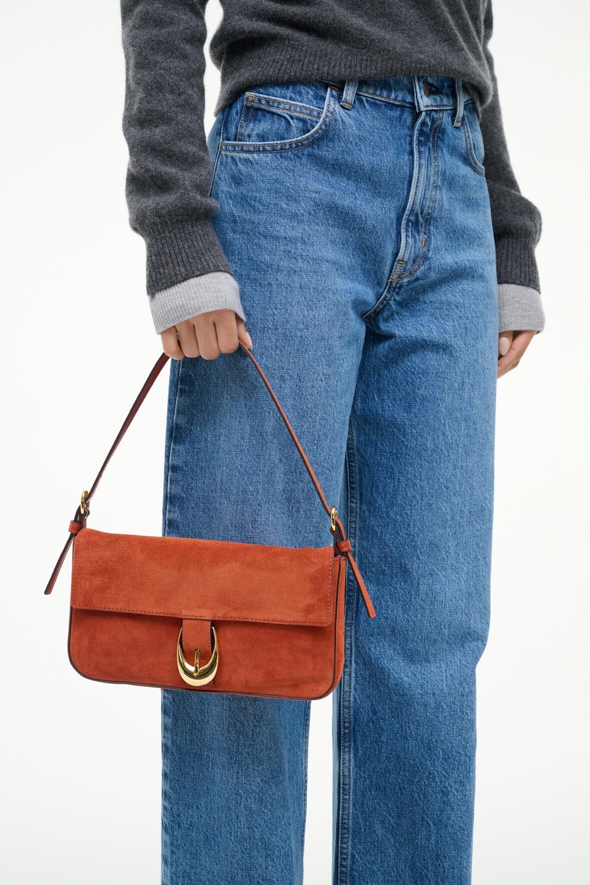 HARLOW BAG IN AUBURN SUEDE