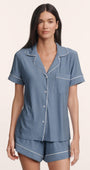 Eberjey Gisele Printed Relaxed Short PJ Set at Romi Boutique