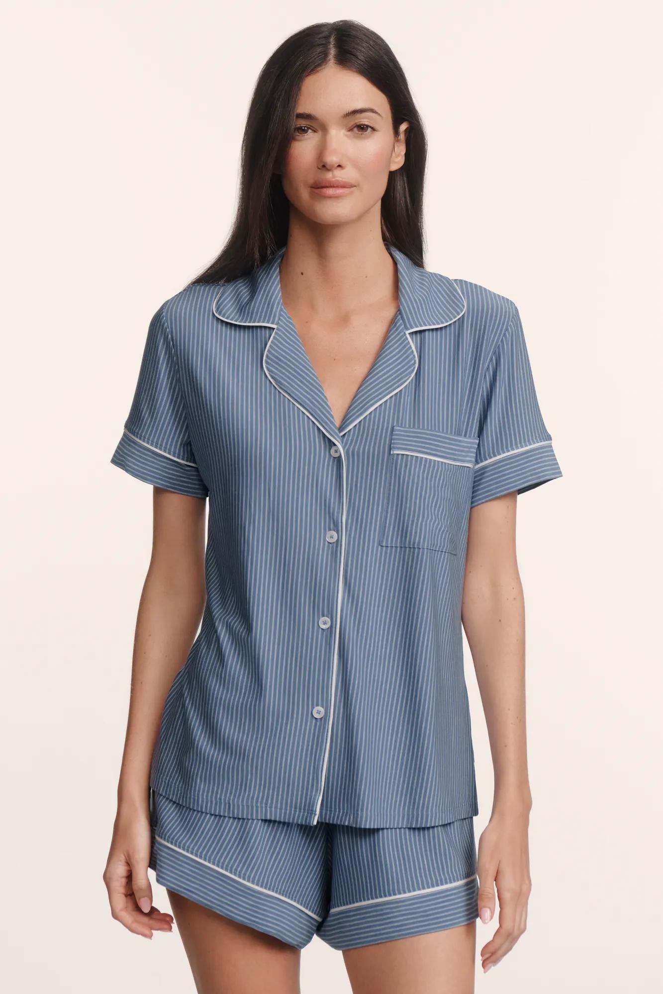 Eberjey Gisele Printed Relaxed Short PJ Set at Romi Boutique