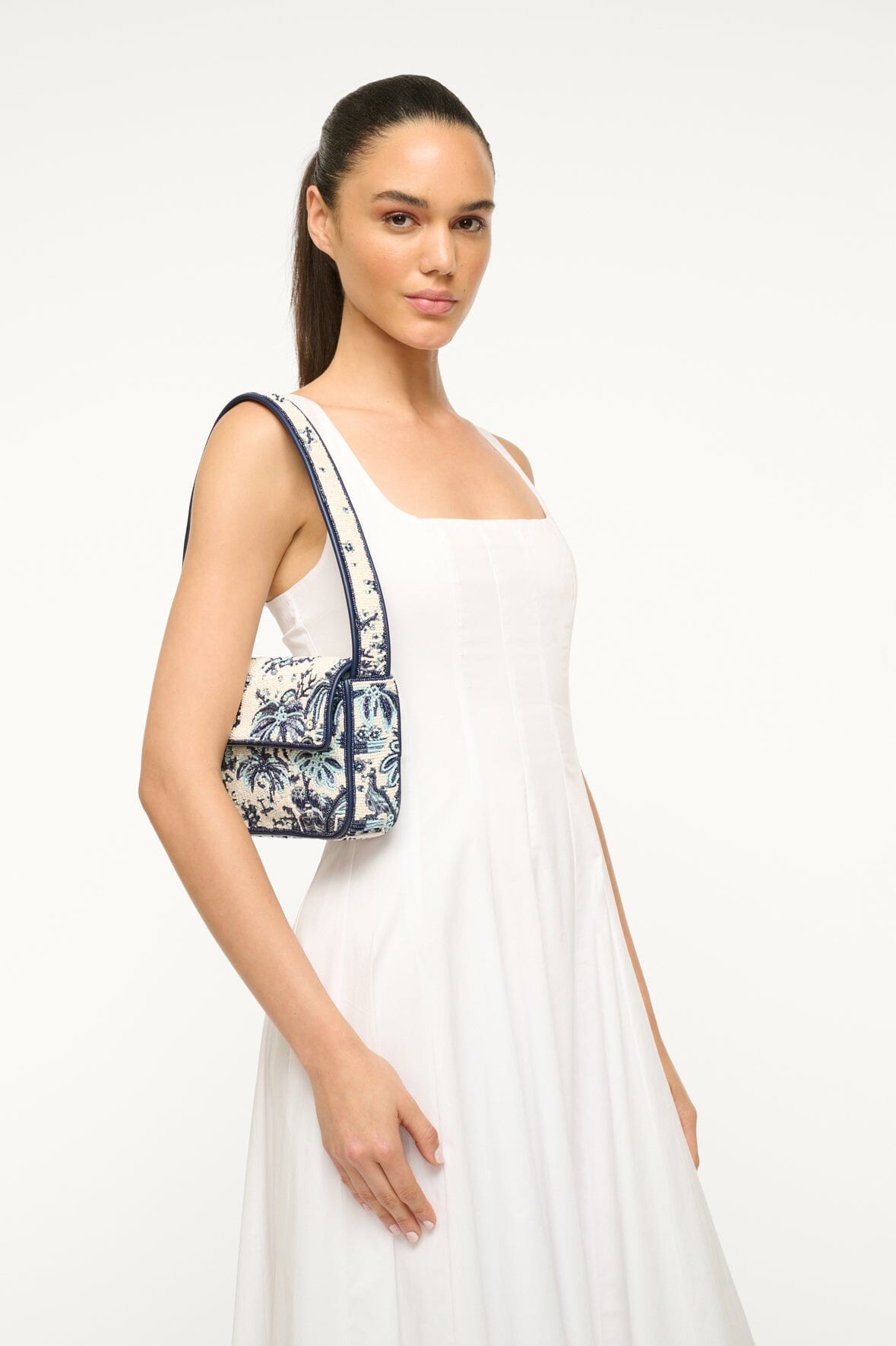 Staud TOMMY BEADED BAG at Romi Boutique