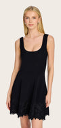 Generation Love ORPHEUS LACE COMBO RIB DRESS at Romi Boutique