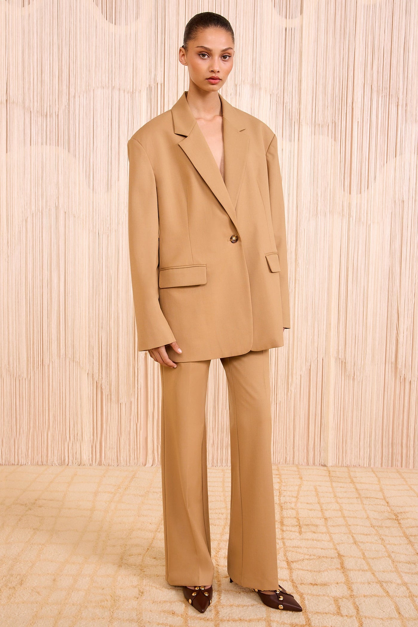 ILLANA OVERSIZED JACKET IN TOBACCO