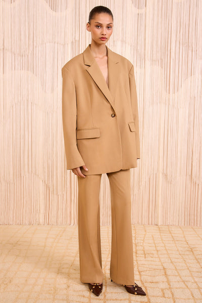 ILLANA OVERSIZED JACKET IN TOBACCO