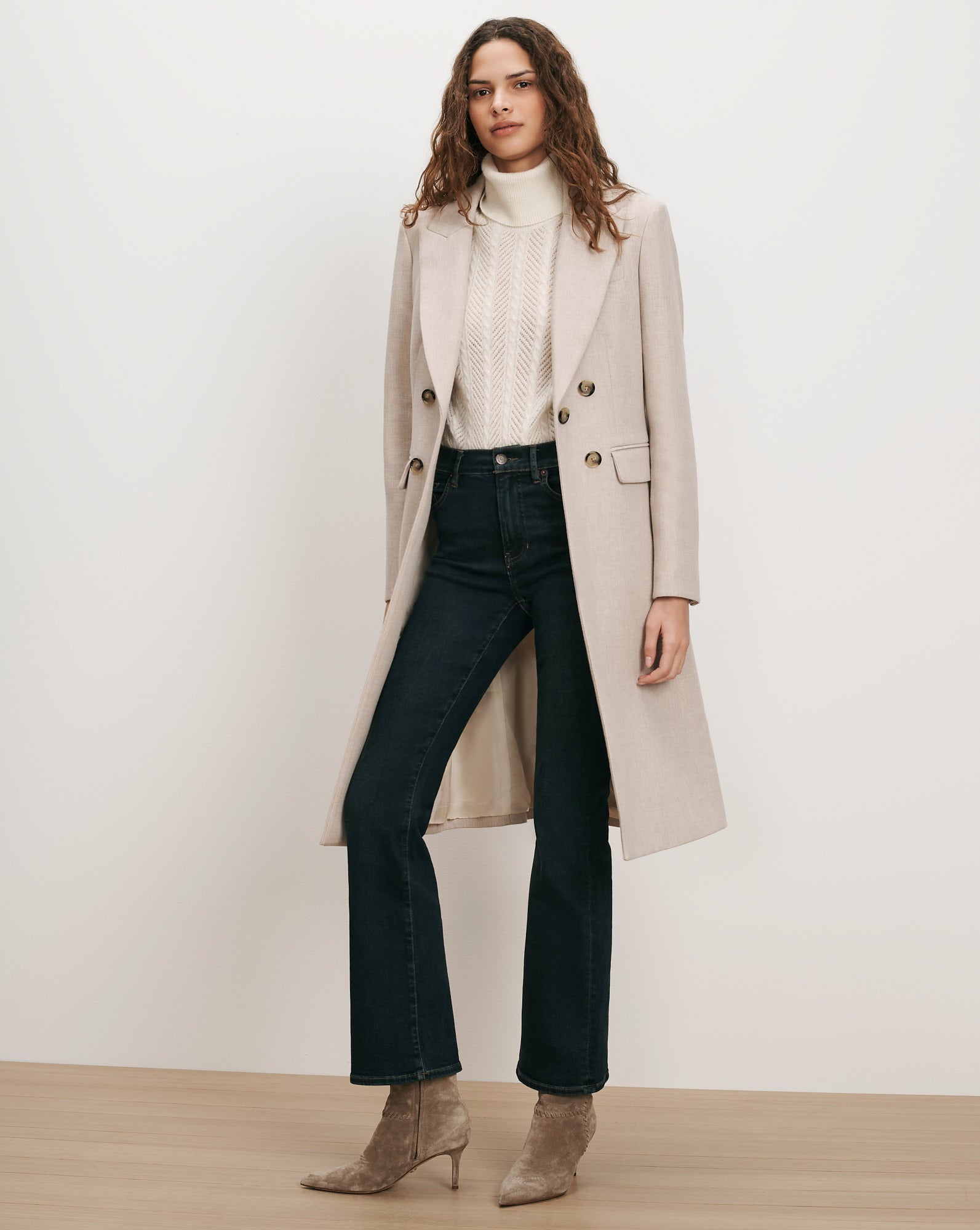 Stryder Double-Breasted Dickey Coat