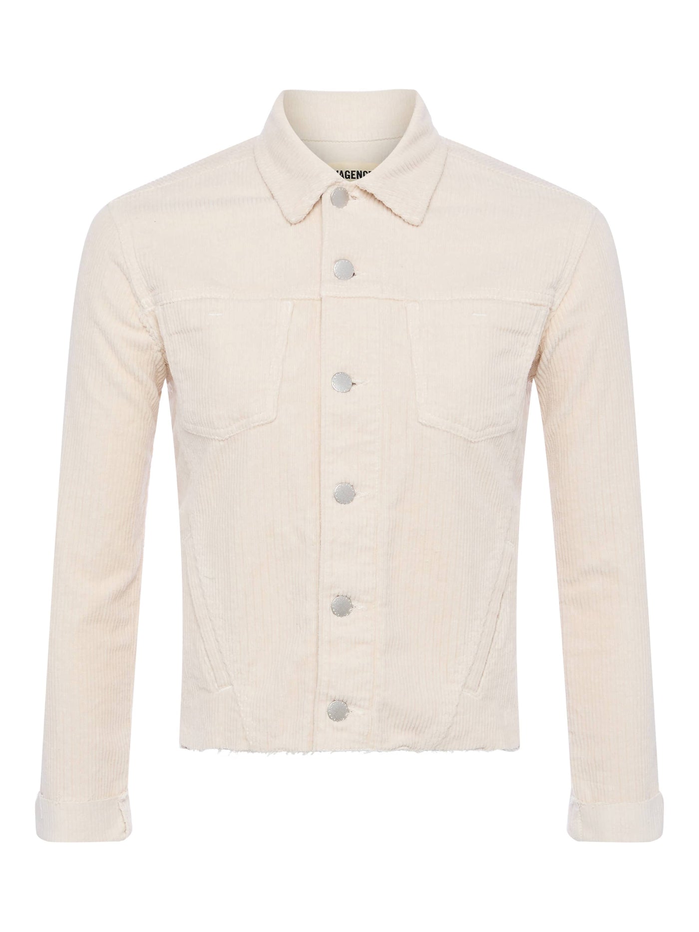 JANELLE SLIM RAW JACKET IN FRENCH VANILLA