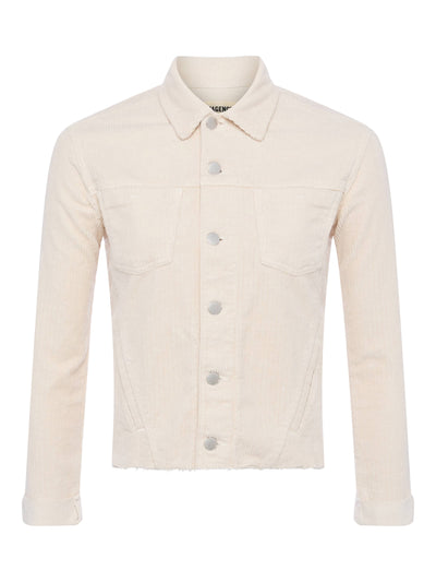 JANELLE SLIM RAW JACKET IN FRENCH VANILLA
