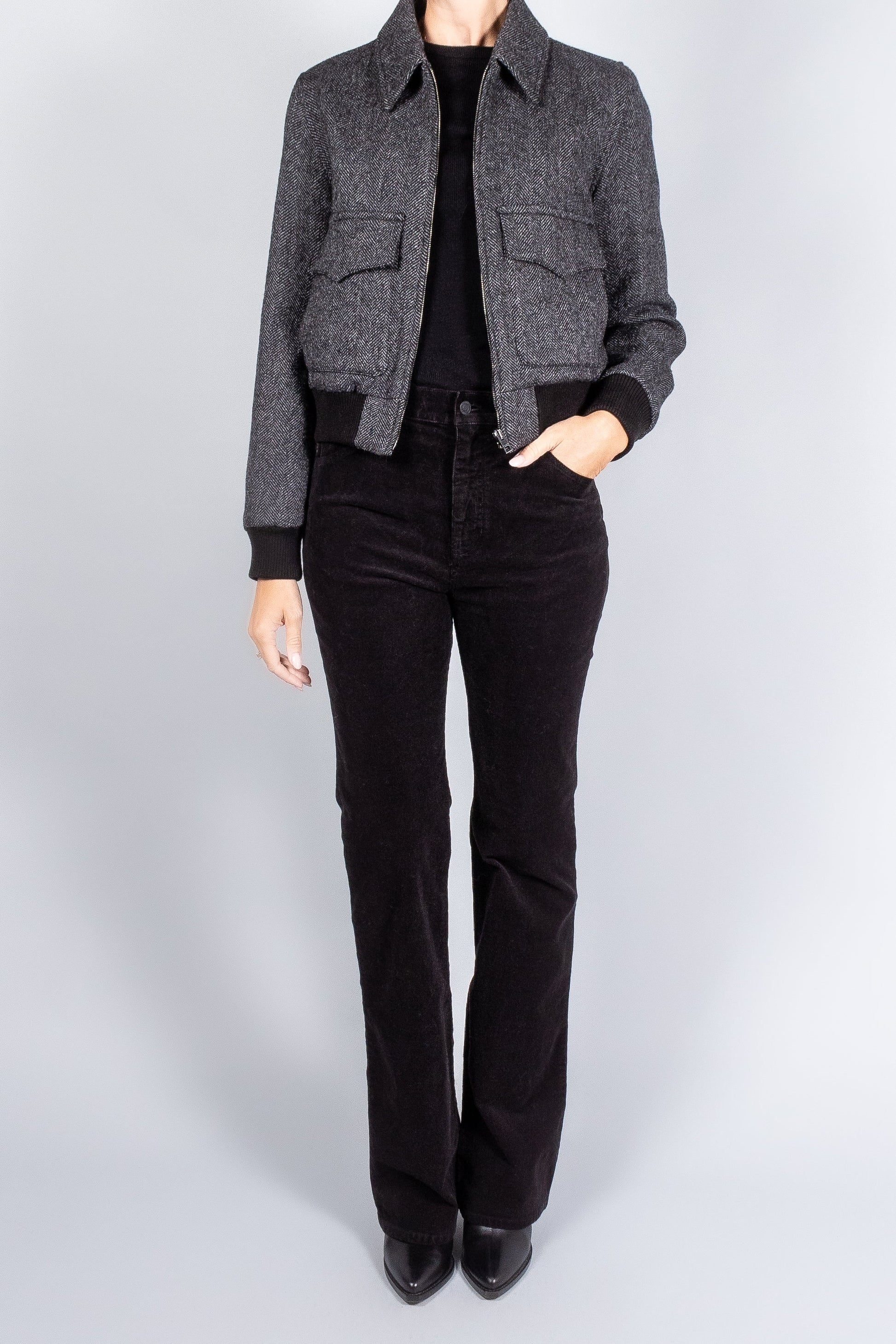 Nili Lotan REDLEY BOMBER JACKET at Romi Boutique