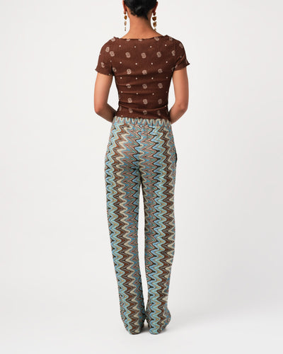 BLAIRE PANT IN BLUE MULTI