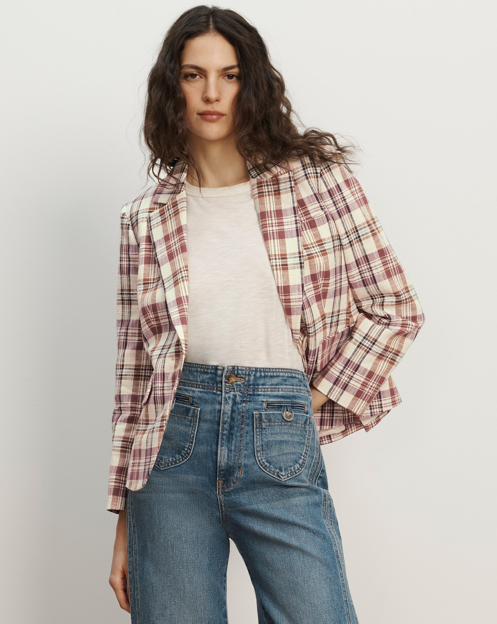 Tyra Plaid Dickey Jacket