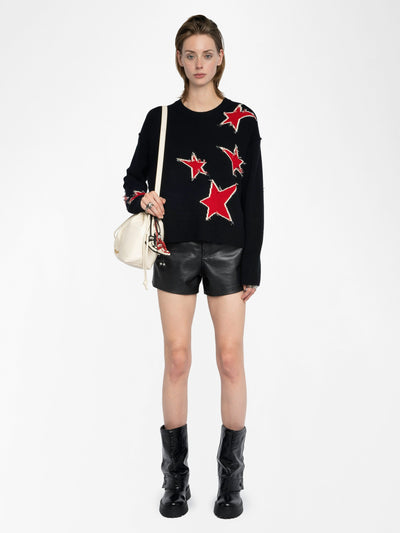 MARKUZ CASHMERE SWEATER IN BLACK