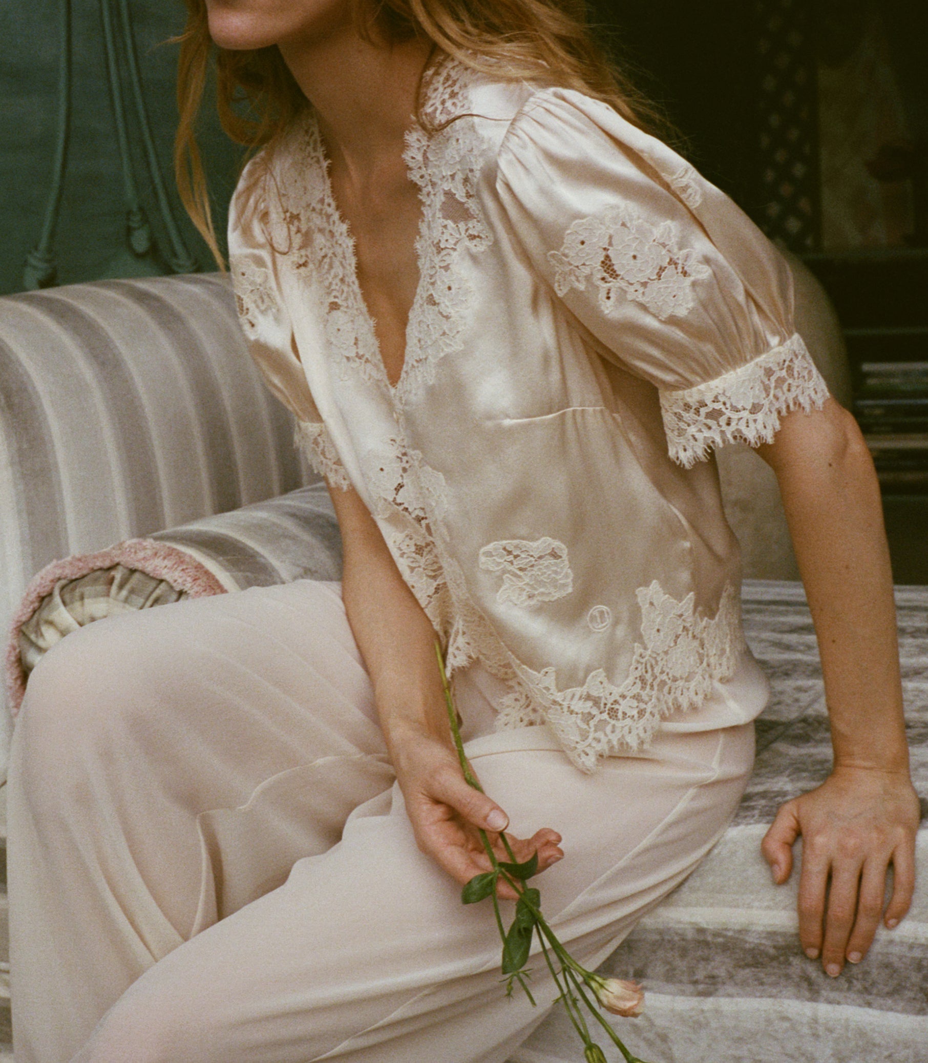 Idella Silk Satin Top