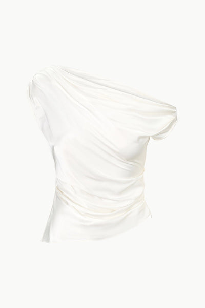 PHARE SILK TOP IN IVORY