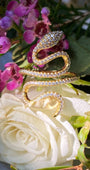 Native Gem ENCHANTED SNAKE RING IN GOLD at Romi Boutique