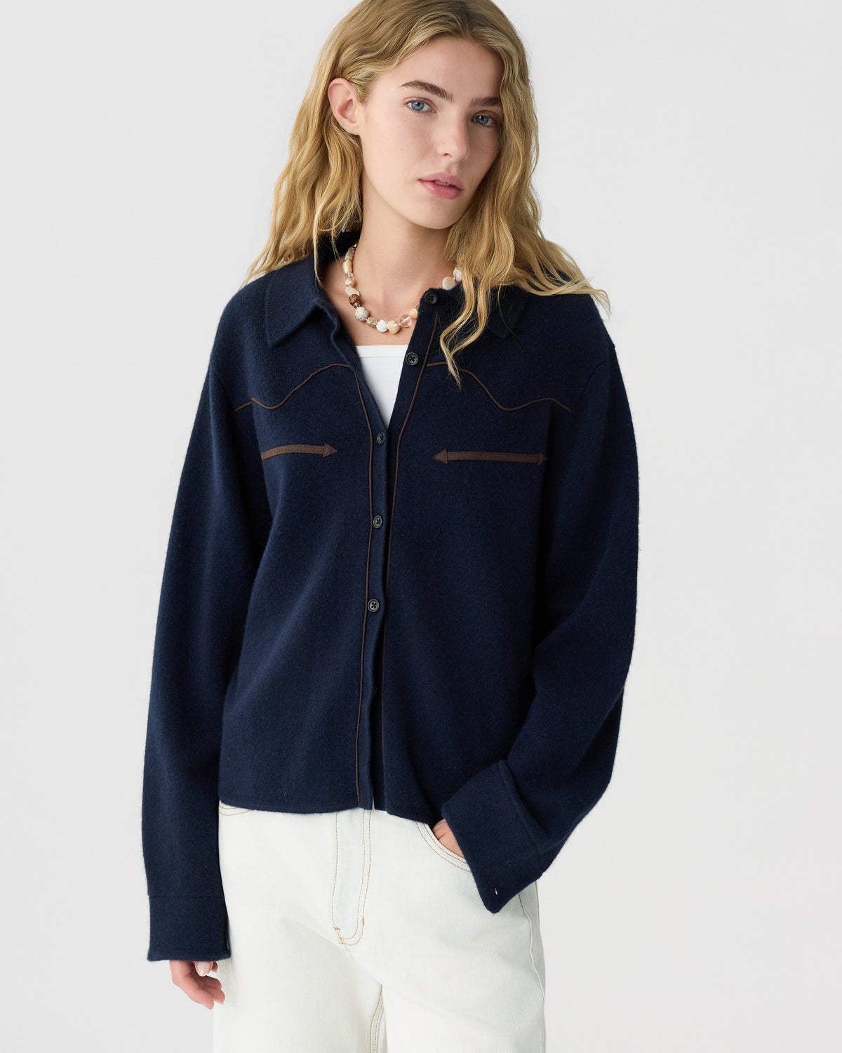 Cropped Western Shirt