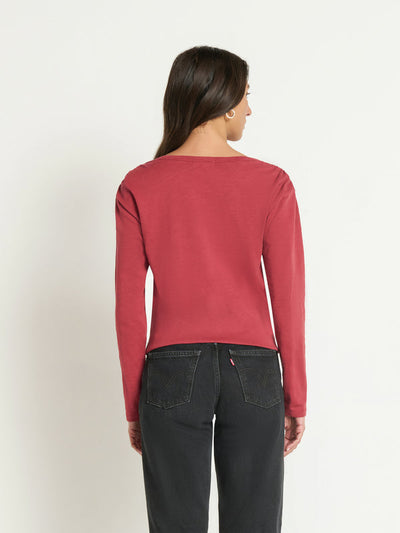 COLETTE CARDIGAN TOP IN RUSSET