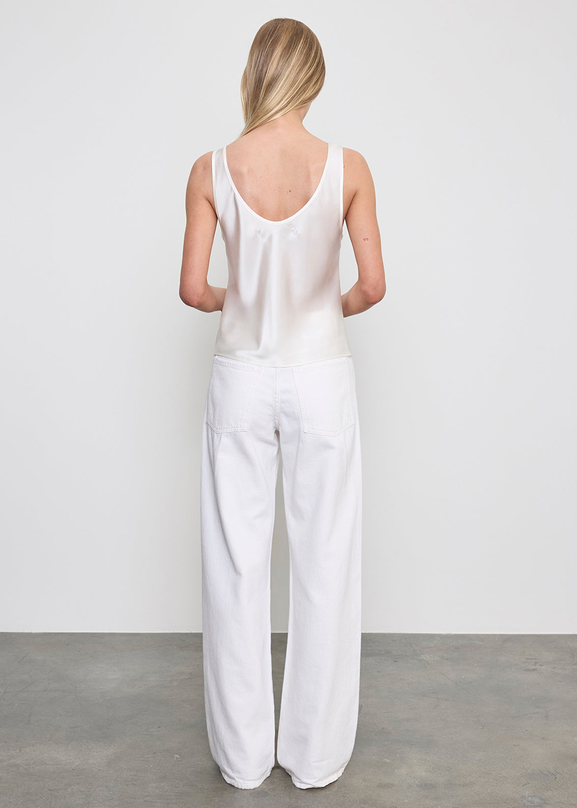 Silk Satin U Tank