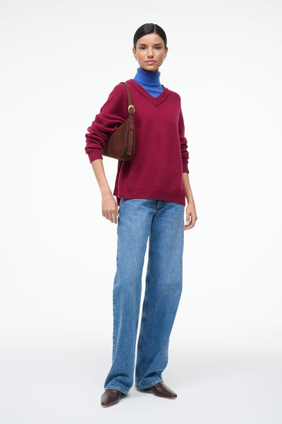 PINE SHOULDER BAG IN MAHOGANY