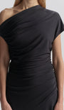 A.L.C Halle One Shoulder Jersey Midi Dress at Romi Boutique
