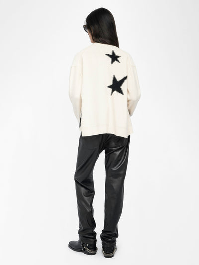 MIRKAZ CASHMERE CARDIGAN IN ECRU