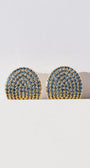 Native Gem ARC STUDS IN LONDON BLUE at Romi Boutique