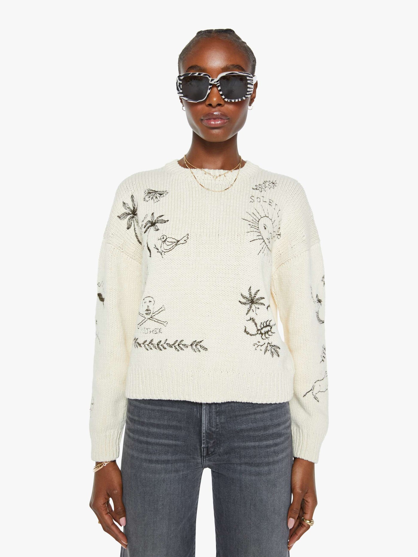 THE JUMPER IN DRAWINGS IN THE SAND - Romi Boutique