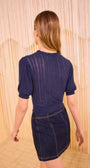 Ulla Johnson GEMMA SHORT SLEEVE KNIT TOP at Romi Boutique