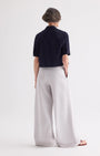 TWP Short Lived Shirt with Pleated Placket at Romi Boutique