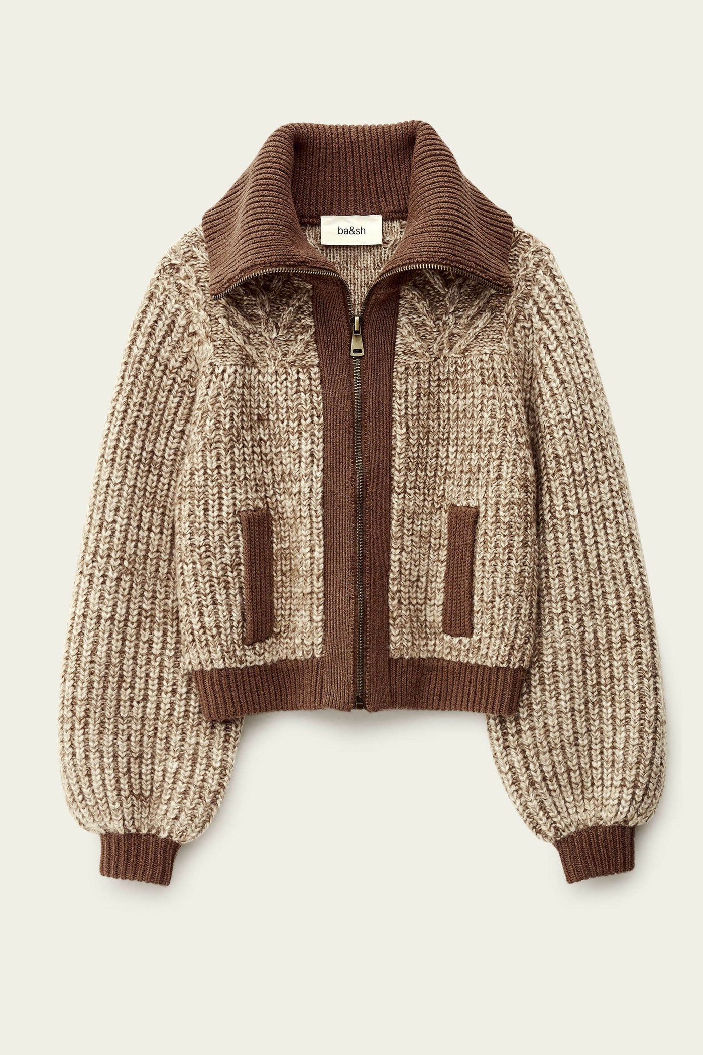 RABEL CARDIGAN IN MARRON