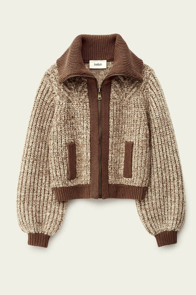 RABEL CARDIGAN IN MARRON