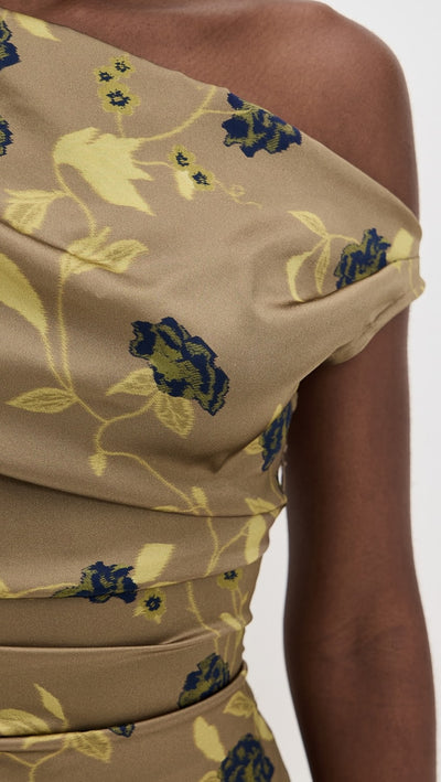 PHARE SILK DRESS IN VINTAGE FLORAL
