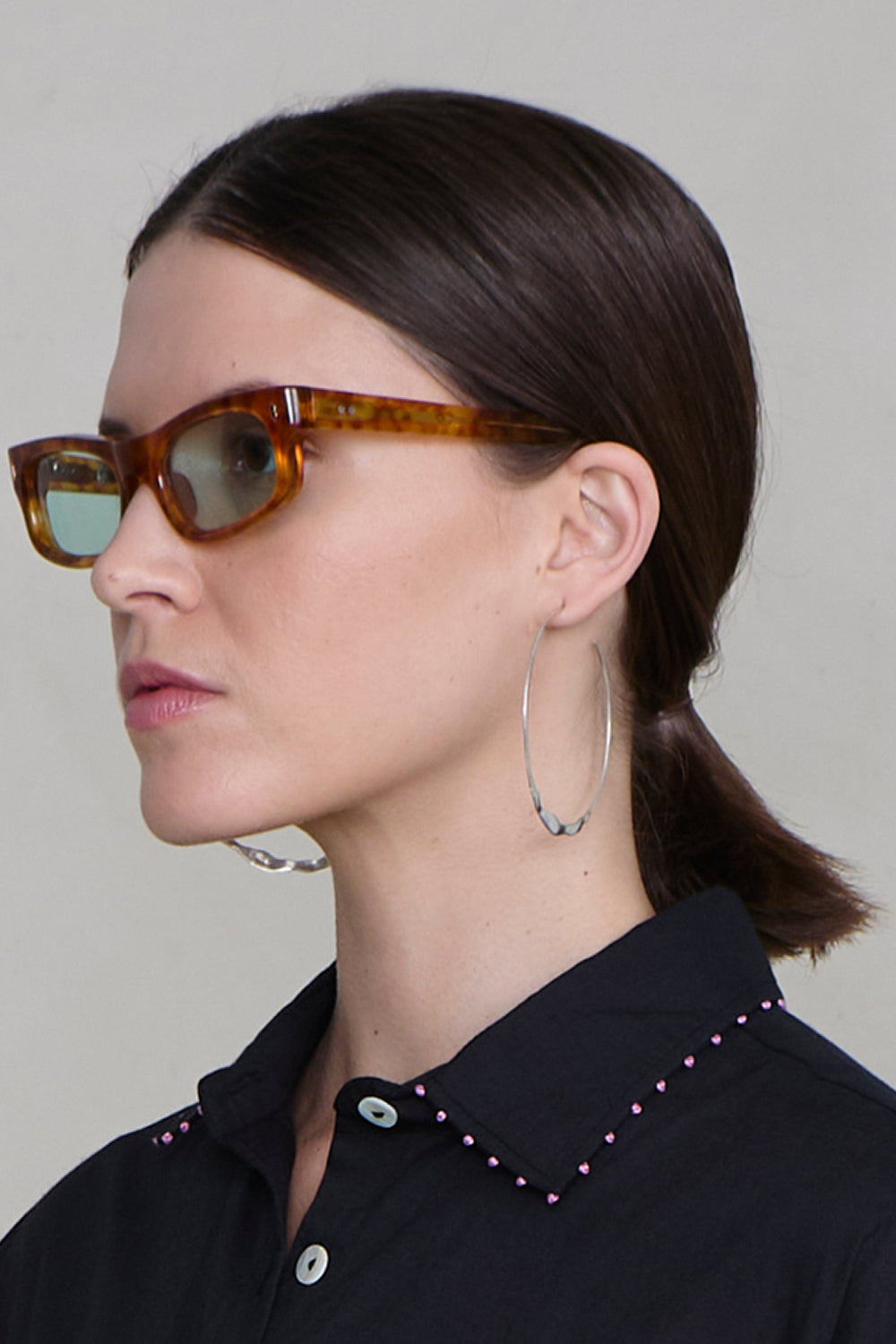 Chan Luu XL Crescent Hoop Earrings at Romi Boutique