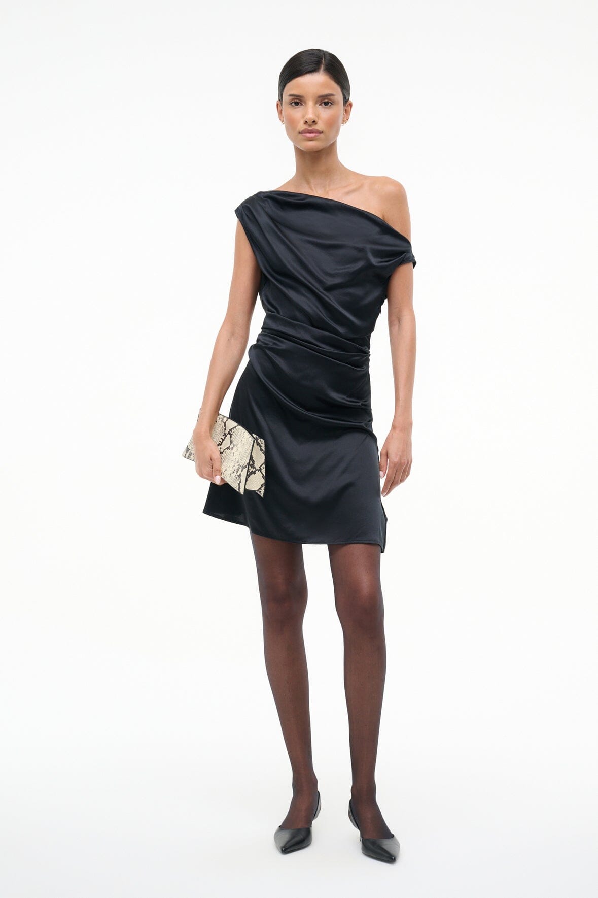 Staud MINI PHARE SILK DRESS at Romi Boutique