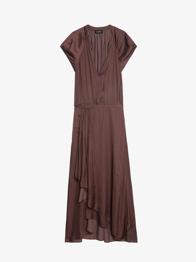 RANDALL DRESS IN BURGUNDY