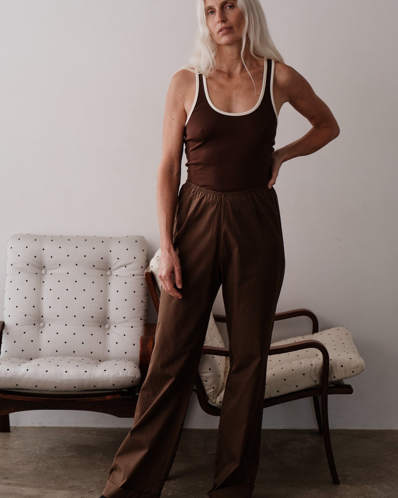 The Pop Pinstripe Simple Pant