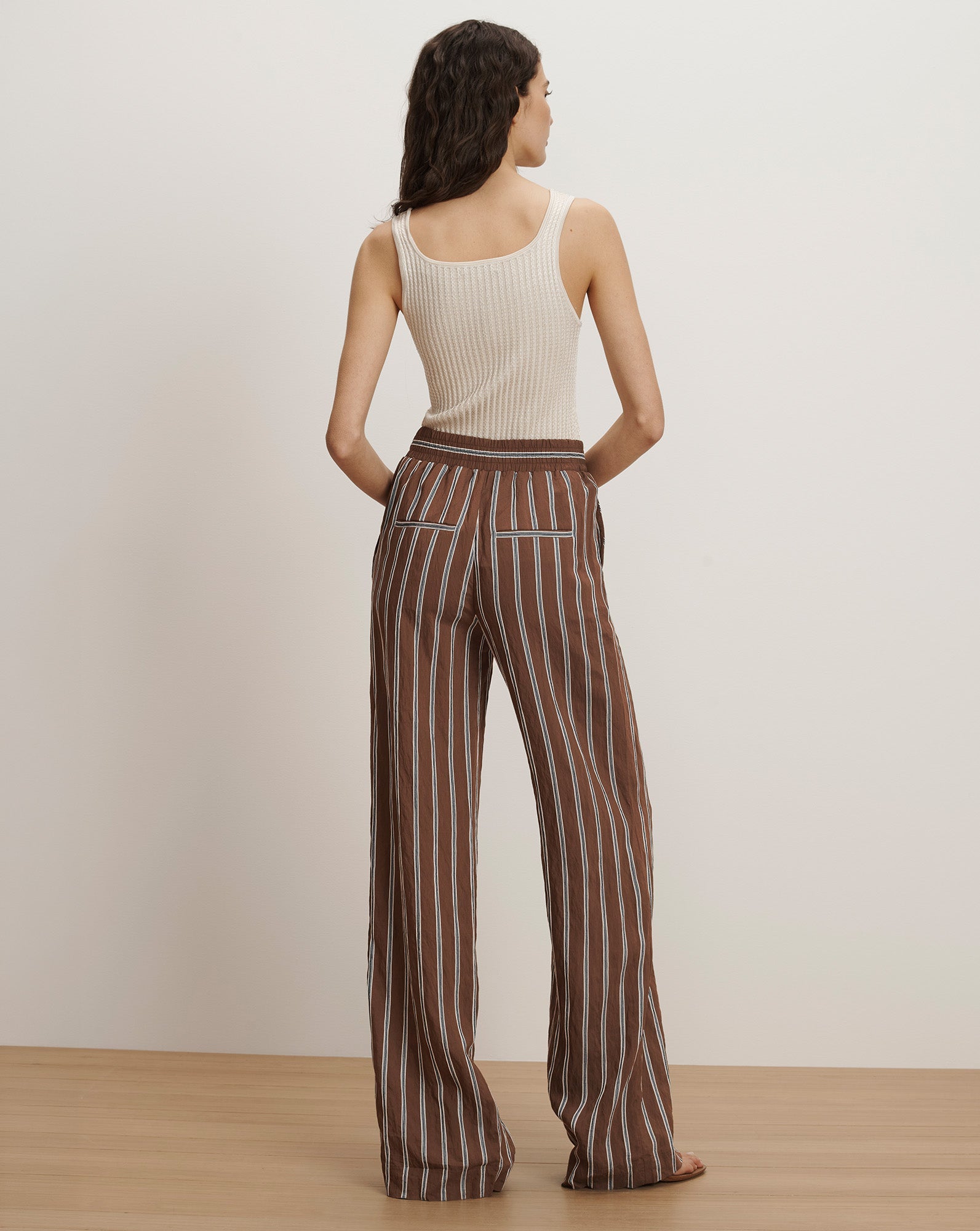 Veronica Beard CARRAWAY WIDE-LEG PANT at Romi Boutique