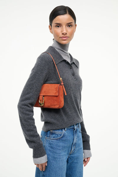 HARLOW BAG IN AUBURN SUEDE