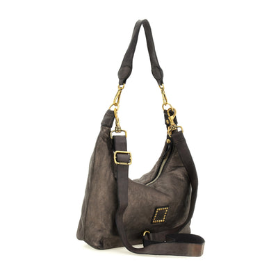 DORA ELETTRA SHOULDER BAG IN METALLIC GREY - Romi Boutique